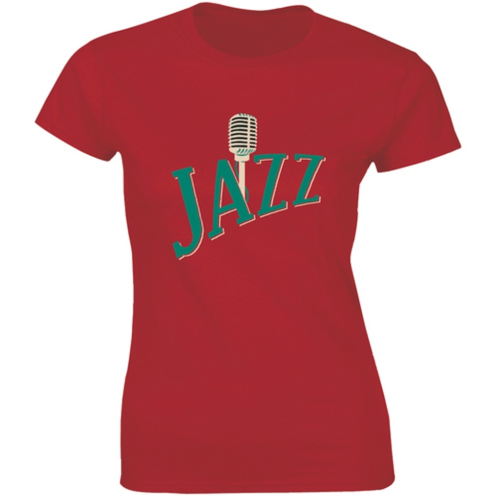 Beautiful Jazz Music Singing Microphone T-shirt
